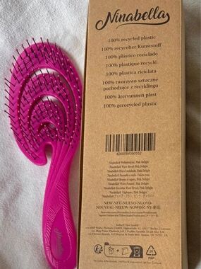 Ninabella Pink Detangling Hair Brush NWT ...